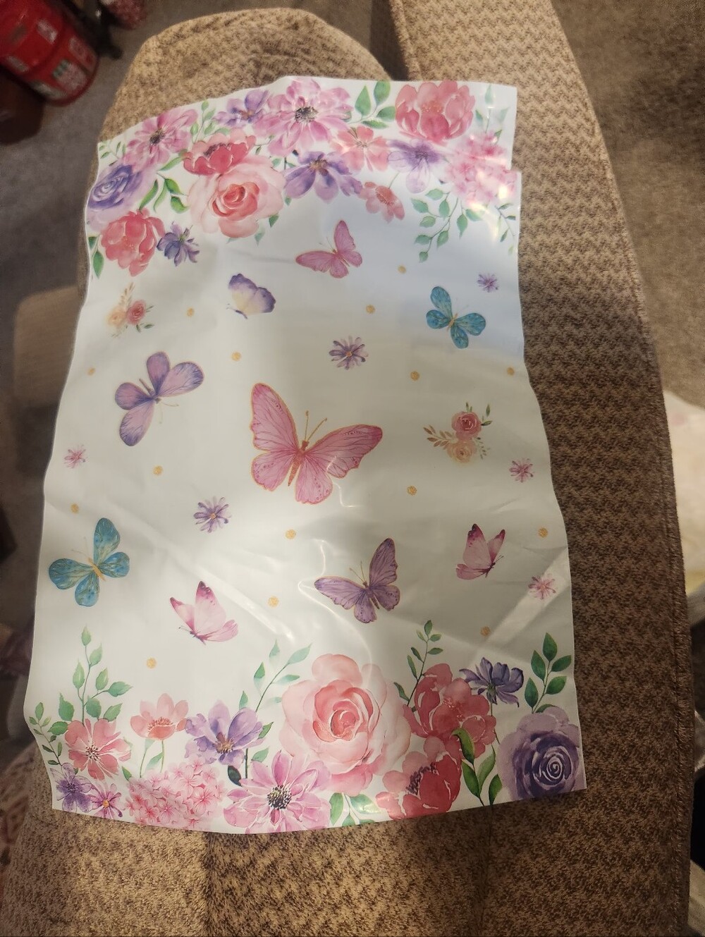 Floral Butterfly 10x13 POly BAGS QTY 20